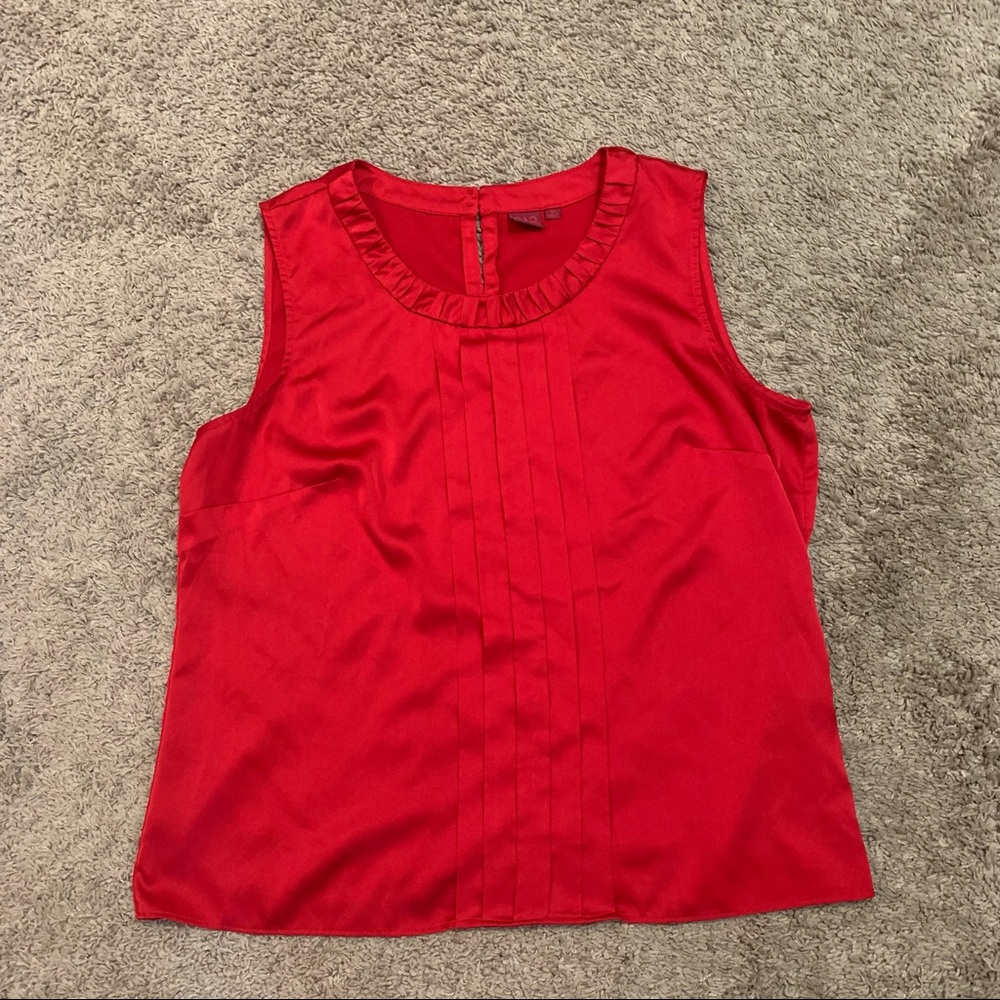212 Collection Red Sleeveless Blouse XL
